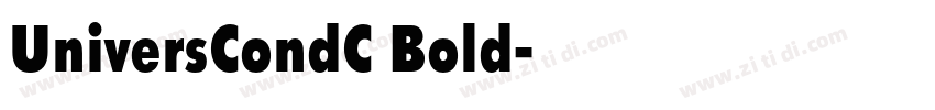UniversCondC Bold字体转换